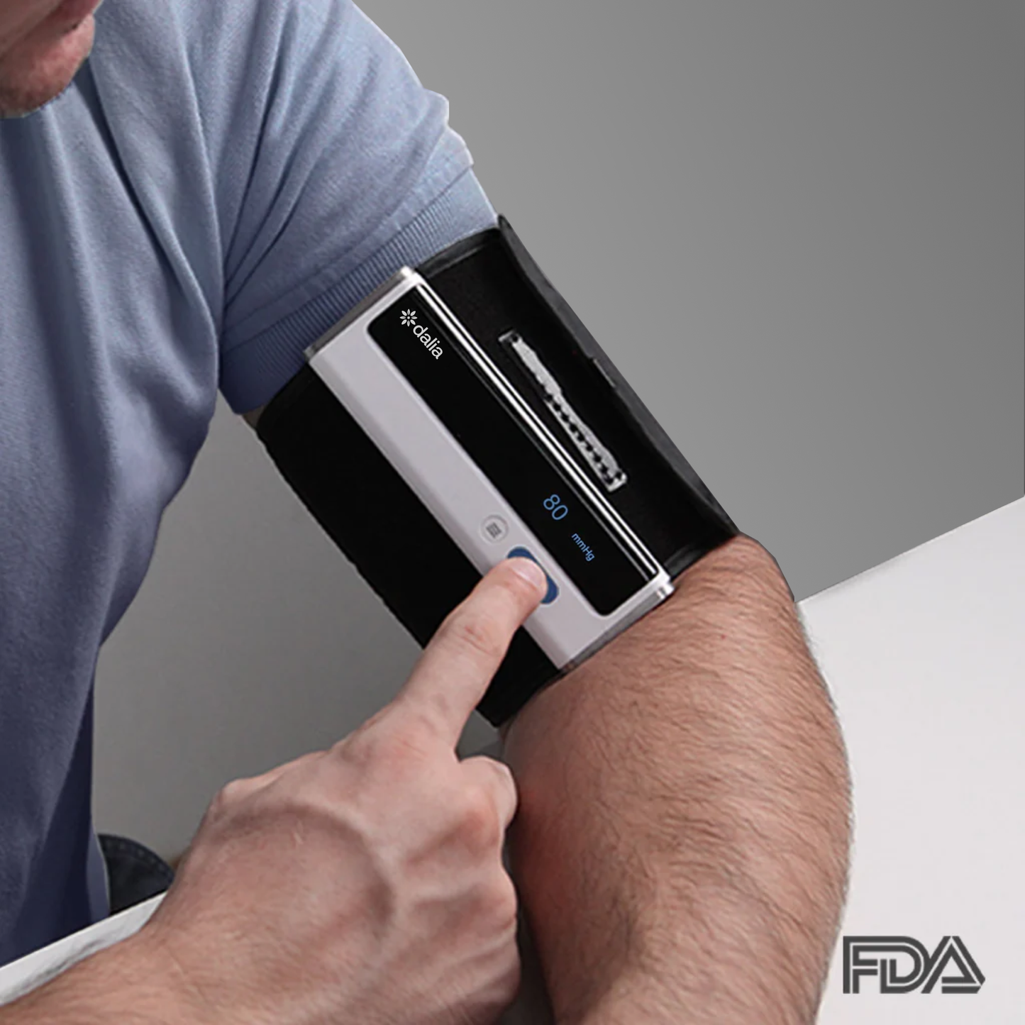 Dalia™Sense Digital BP Monitor — Integrated with Dalia™ Mobile App — Irregular Heartbeat Detection — Monitor Your Key Health Indicators in One Place — Effortlessly Share Your Health Readings from Anywhere with Anyone